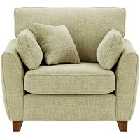James Armchair, taupe, Leg colour: dark oak