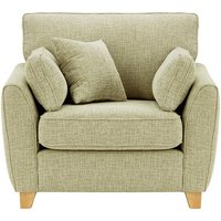 James Armchair, taupe, Leg colour: like oak