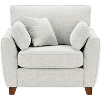 James Armchair, chalk, Leg colour: dark oak