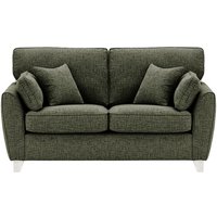 James 2 Seater Sofa, mid grey, Leg colour: white