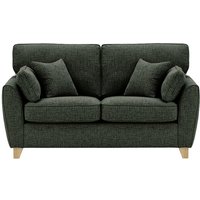 James 2 Seater Sofa, charcoal, Leg colour: wax black