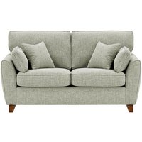 James 2 Seater Sofa, grey, Leg colour: dark oak