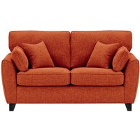 James 2 Seater Sofa, burnt orange, Leg colour: black