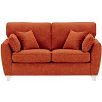 James 2 Seater Sofa, burnt orange, Leg colour: white