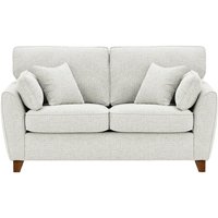 James 2 Seater Sofa, chalk, Leg colour: dark oak