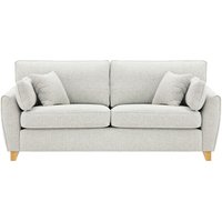 James 3 Seater Sofa, V 36 - Peacock, Leg colour: like oak