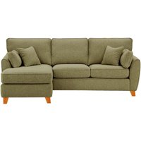 James Left Corner Sofa, brown, Leg colour: aveo