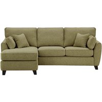 James Left Corner Sofa, brown, Leg colour: black