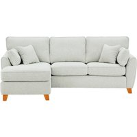 James Left Corner Sofa, chalk, Leg colour: aveo