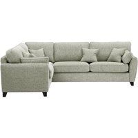 James Large Left Corner Sofa, grey, Leg colour: black