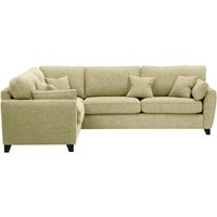James Large Left Corner Sofa, taupe, Leg colour: black