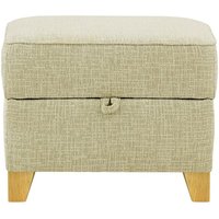 James Footstool with Storage, taupe, Leg colour: like oak
