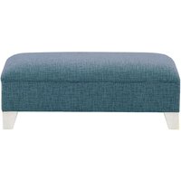 James Footstool, teal, Leg colour: white