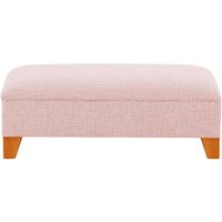 James Footstool, blush pink, Leg colour: aveo