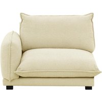 Bali 1,5-Seater Left Arm Modular Unit, boucle cream