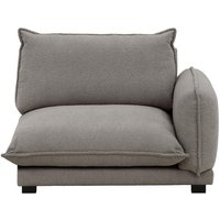 Bali 1,5-Seater Right Arm Modular Unit, boucle grey