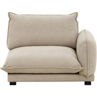 Bali 1,5-Seater Right Arm Modular Unit, boucle beige