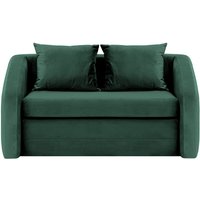 Alma 2 Seater Sofa Bed, dark green