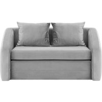 Alma 2 Seater Sofa Bed, silver