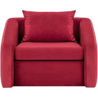Alma Chair Bed, dark red