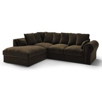 Baron Left Hand Corner Sofa, brown