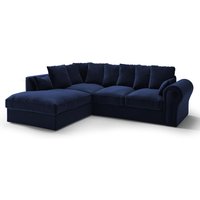 Baron Left Hand Corner Sofa, navy blue