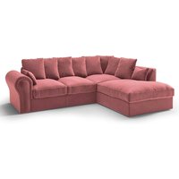 Baron Right Hand Corner Sofa, dirty pink