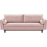 Boris Sofa Bed with Storage, lilac, Leg colour: black