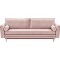 Boris Sofa Bed with Storage, lilac, Leg colour: white