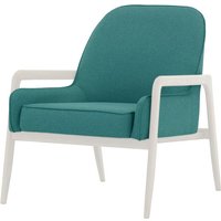 Turin Chair, turquoise, Leg colour: white