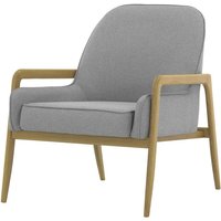 Turin Chair, light grey, Leg colour: wax black