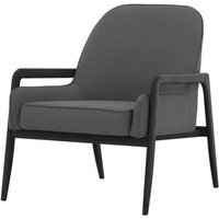 Turin Chair, dark grey, Leg colour: black