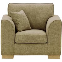 Avos Armchair, brown, Leg colour: wax black