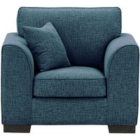 Avos Armchair, teal, Leg colour: black