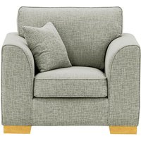 Avos Armchair, grey, Leg colour: like oak