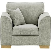 Avos Armchair, grey, Leg colour: wax black
