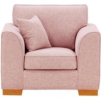 Avos Armchair, blush pink, Leg colour: aveo