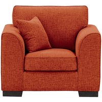 Avos Armchair, burnt orange, Leg colour: black