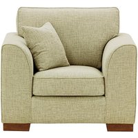Avos Armchair, taupe, Leg colour: dark oak