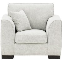 Avos Armchair, chalk, Leg colour: black