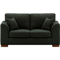 Avos 2 Seater Sofa, charcoal, Leg colour: dark oak