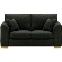 Avos 2 Seater Sofa, charcoal, Leg colour: wax black