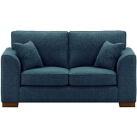 Avos 2 Seater Sofa, teal, Leg colour: dark oak