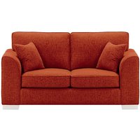 Avos 2 Seater Sofa, burnt orange, Leg colour: white