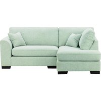 Avos Right Hand Corner Sofa, celadon, Leg colour: black