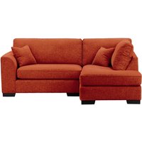 Avos Right Hand Corner Sofa, burnt orange, Leg colour: black