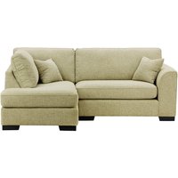 Avos Left Hand Corner Sofa, taupe, Leg colour: black