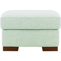 Avos Footstool, celadon, Leg colour: dark oak