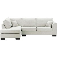 Avos Left Hand Corner Sofa Bed, chalk, Leg colour: black