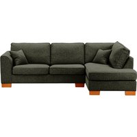 Avos Large Right Hand Corner Sofa, mid grey, Leg colour: aveo